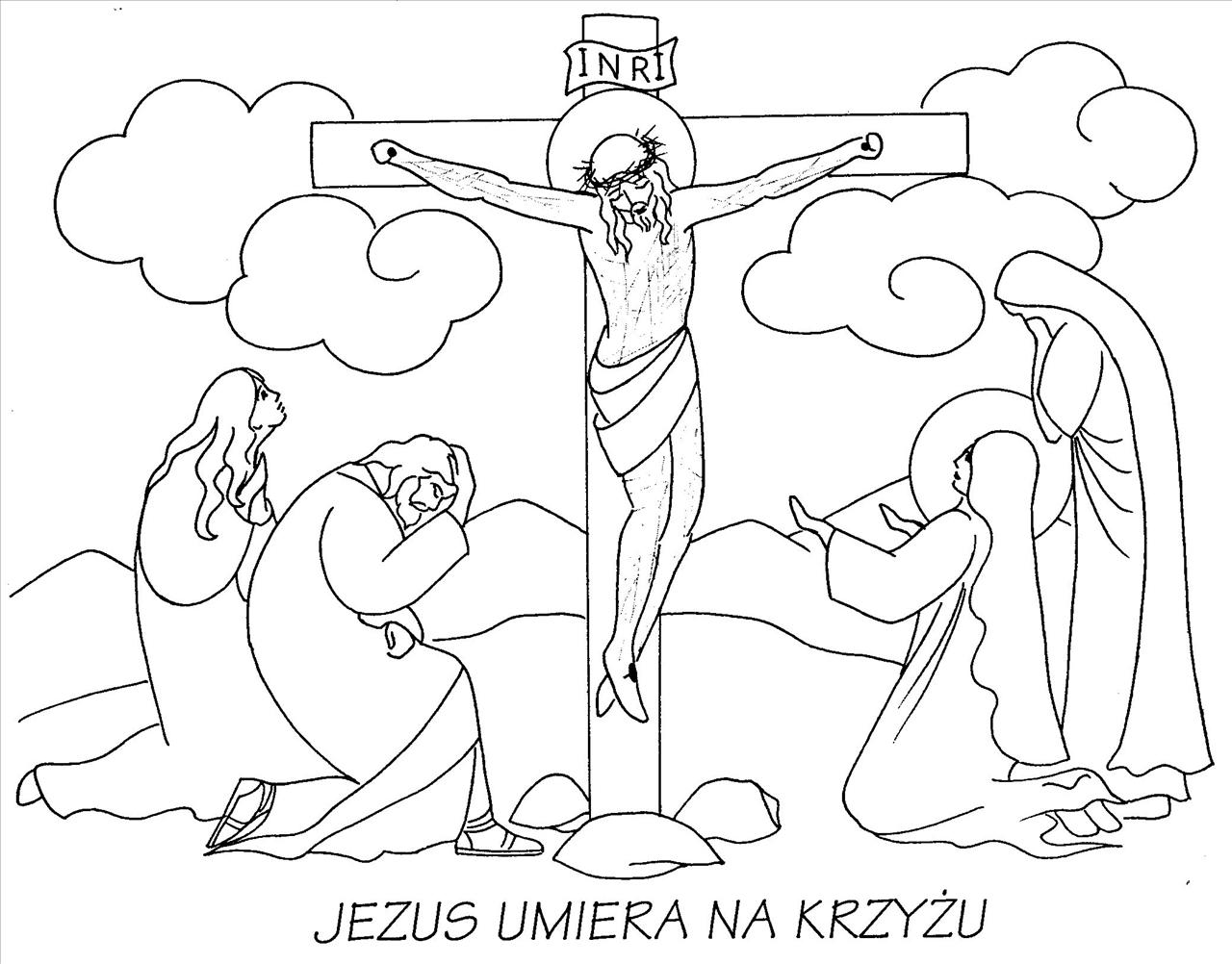 Droga Krzyżowa kolorowanki
